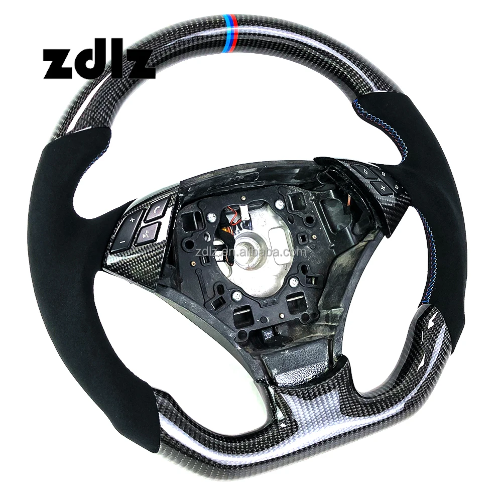 Volante fibra carbono BMW E60 E90 E91 E92 E93 - imagen 5