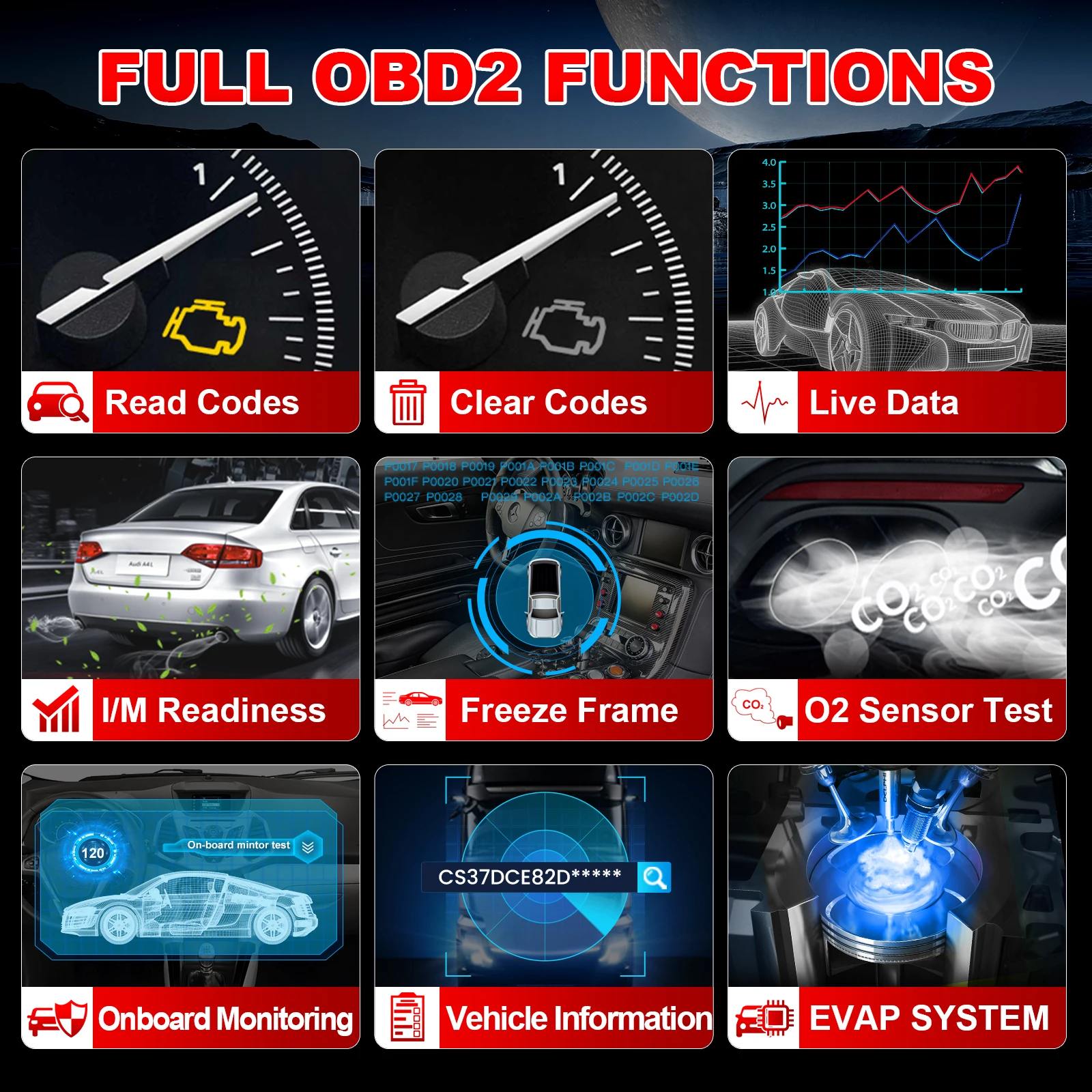 Escáner OBD2 LAUNCH CR300 – Herramienta de diagnóstico para coches - imagen 4