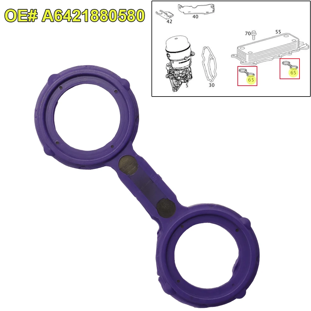 Juego de sellos A 6421880580 enfriador aceite OM642 Mercedes E320 E350 GL350 - imagen 4