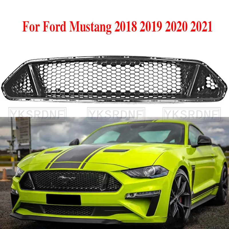 Parrilla deportiva de ABS negra mate para Ford Mustang GT 2018-2021 - imagen 2
