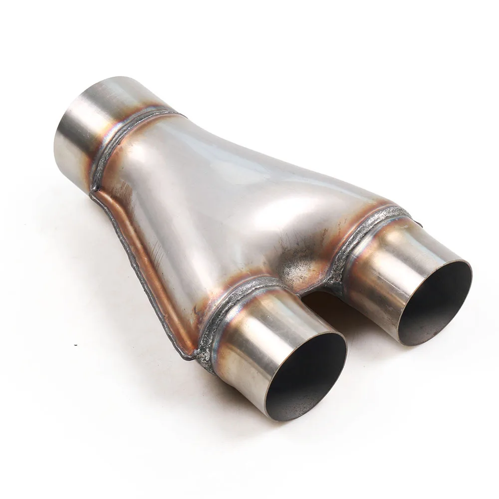 Tubo Y de escape 2,5'' con doble salida de 2'' inoxidable reversible - imagen 4
