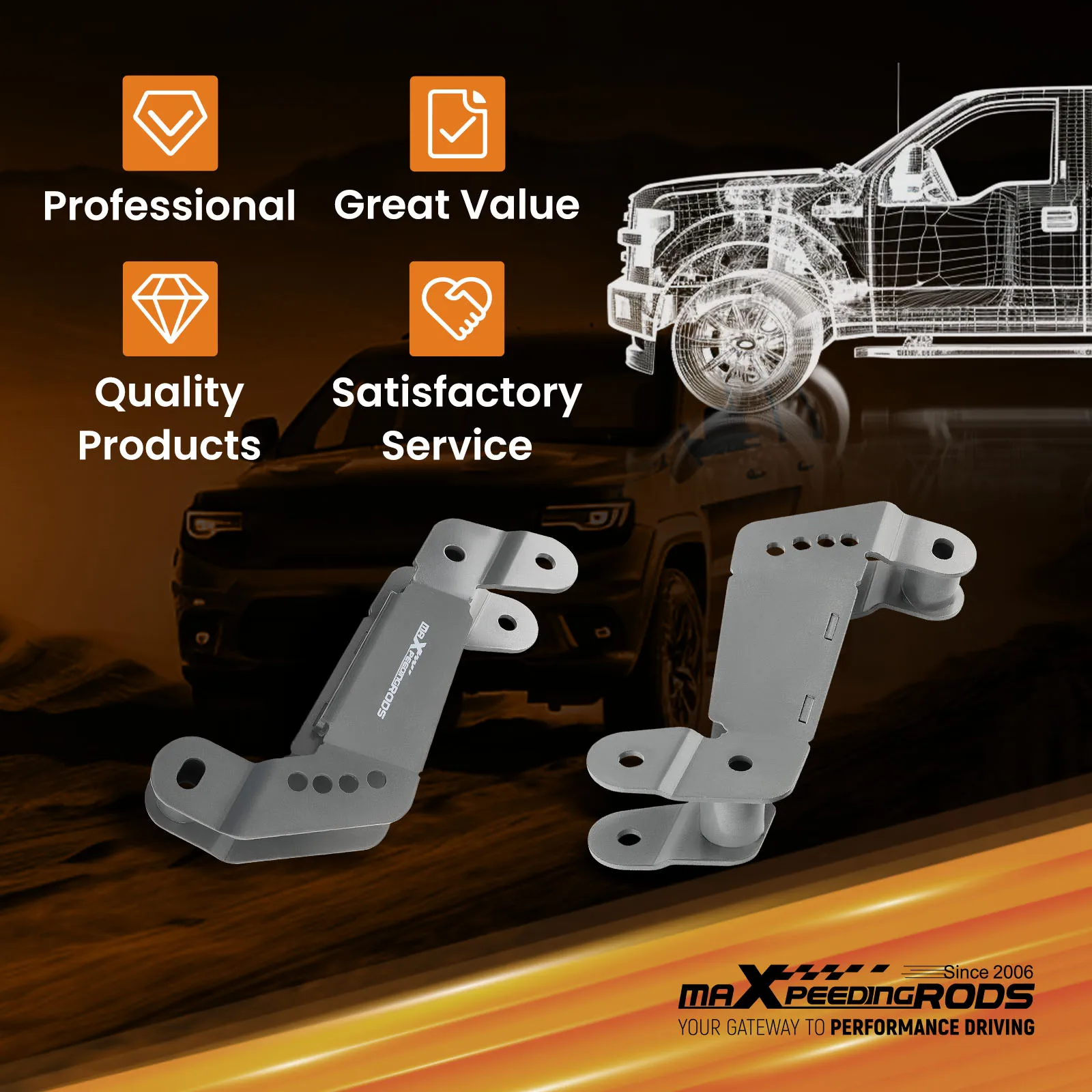 Soporte ajustable barra de pista 2-4" elevación Jeep Wrangler JK - imagen 4