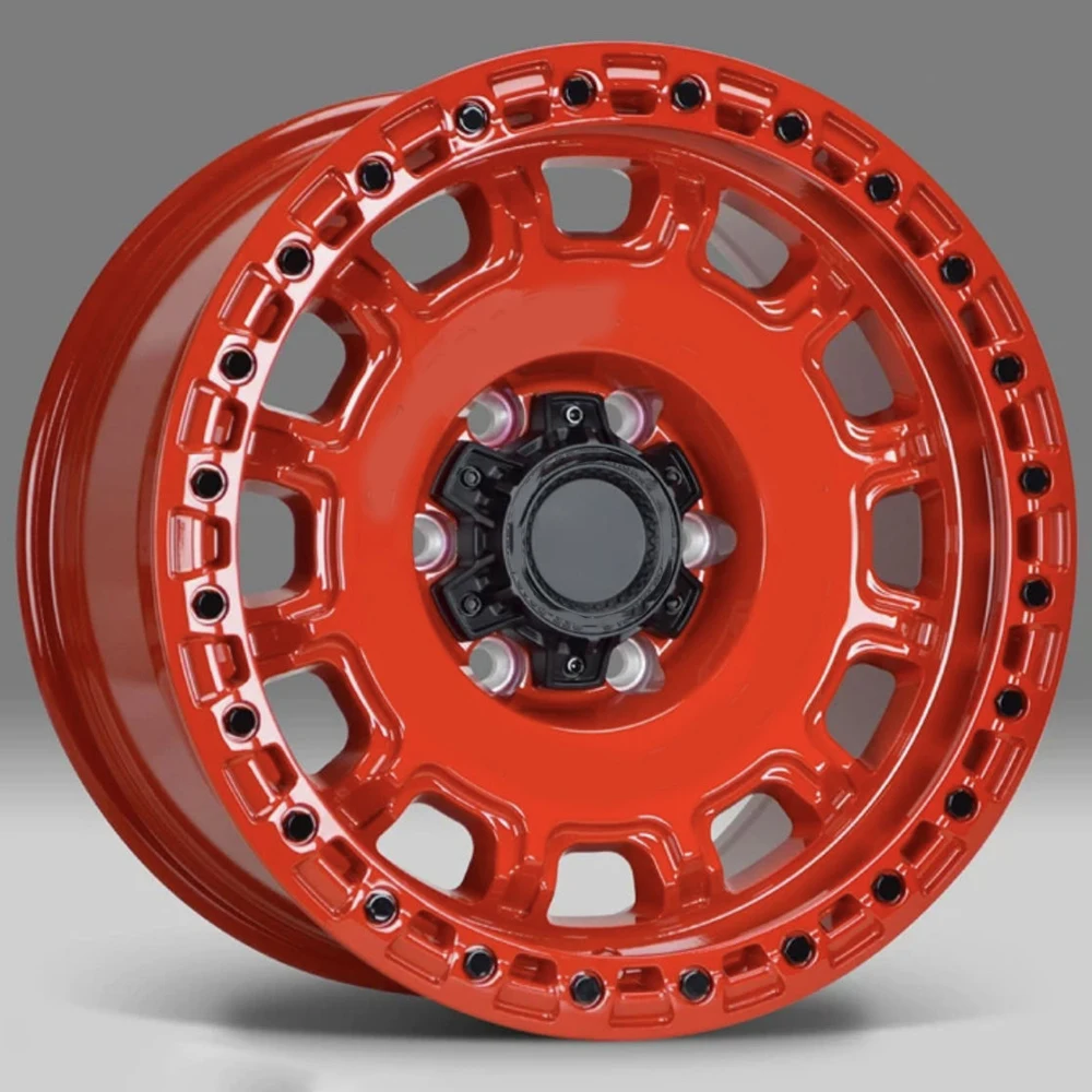 Rueda de aleación de aluminio forjado personalizada 6x139,7 17 ruedas todoterreno rojas de 18 pulgadas o llantas de pasajeros - imagen 4