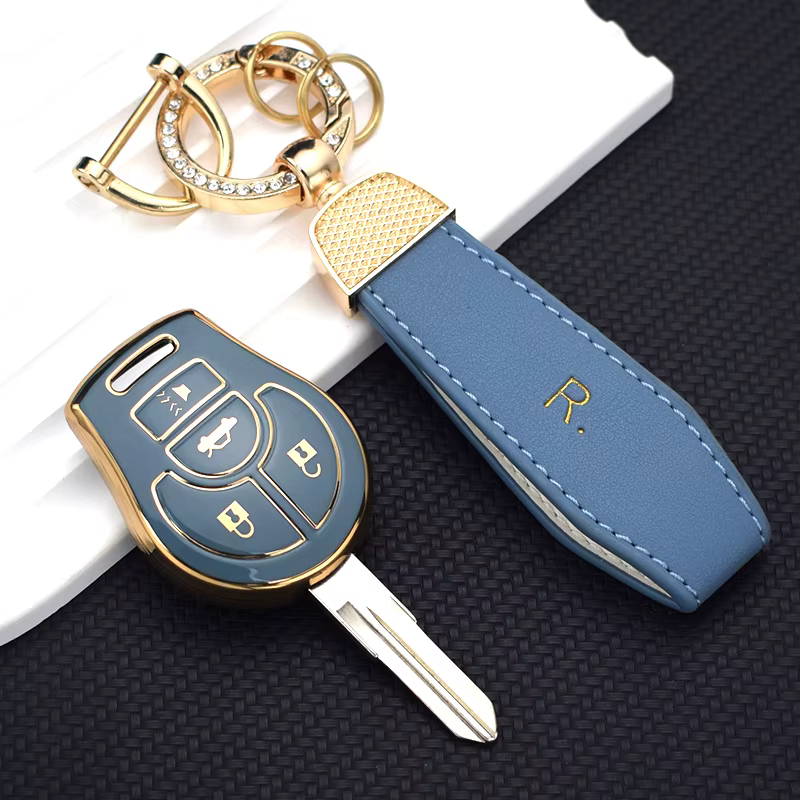 Funda protectora de TPU para llave de coche compatible con Nissan - imagen 3