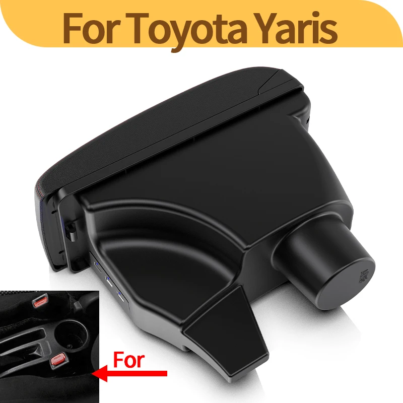 Reposabrazos central Toyota Yaris Vitz – caja almacenamiento interior - imagen 2