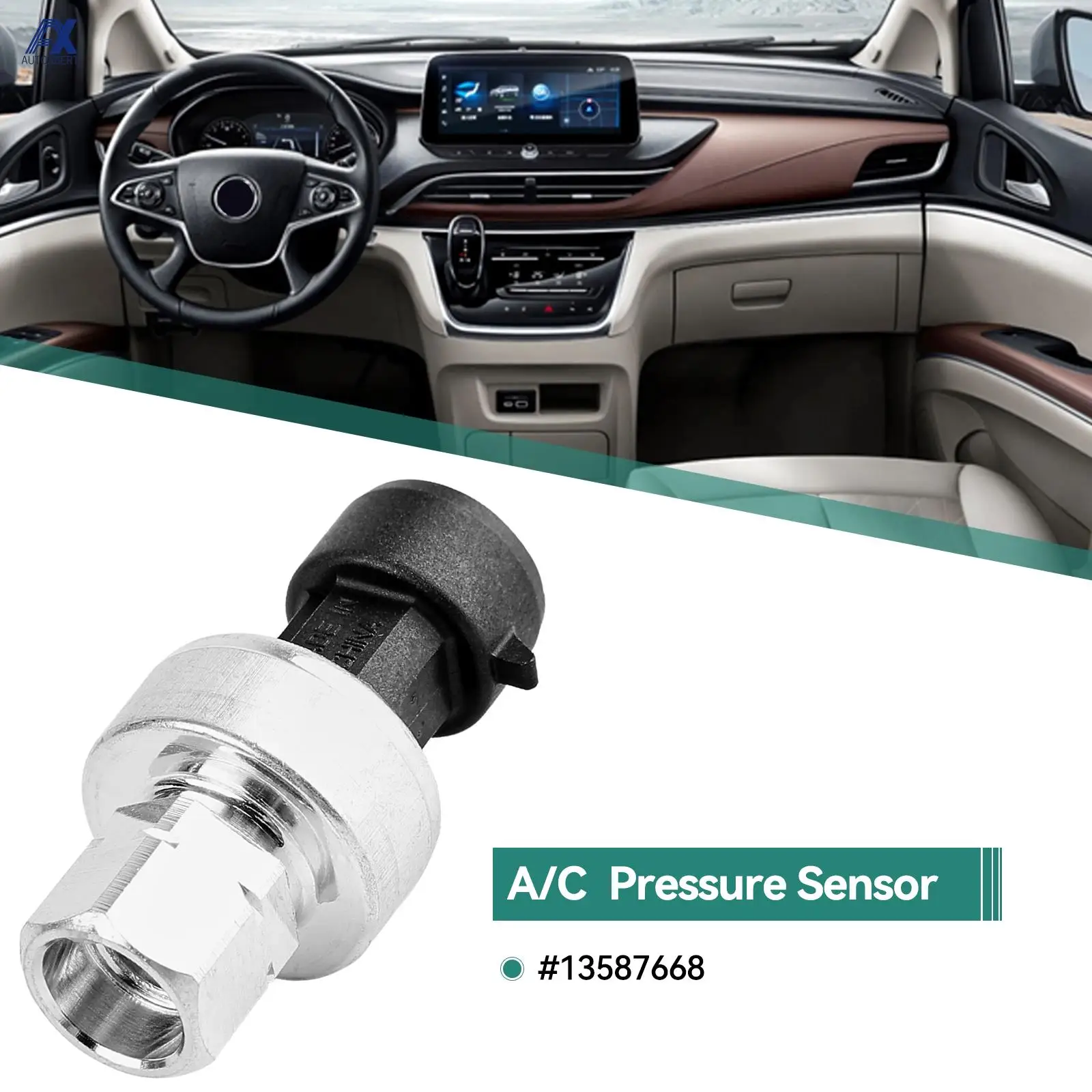 Interruptor presión aire acondicionado 13587668 Opel Astra, Corsa