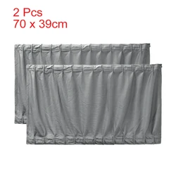X Autohaux Cortina parasol ajustable para ventana de coche gris