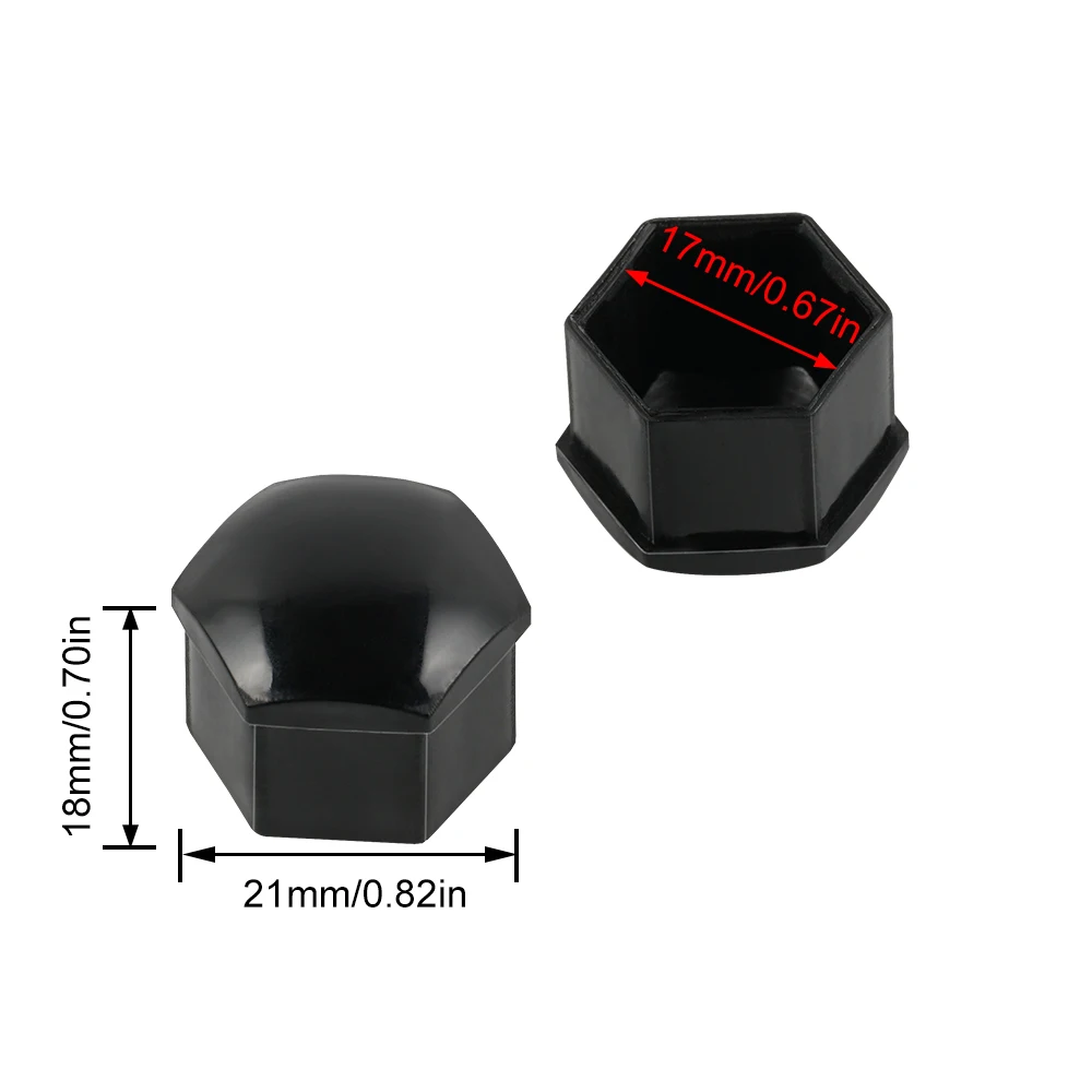 Tapones para tuercas de rueda 20x17 mm – Audi, VW, BMW, SEAT - imagen 5