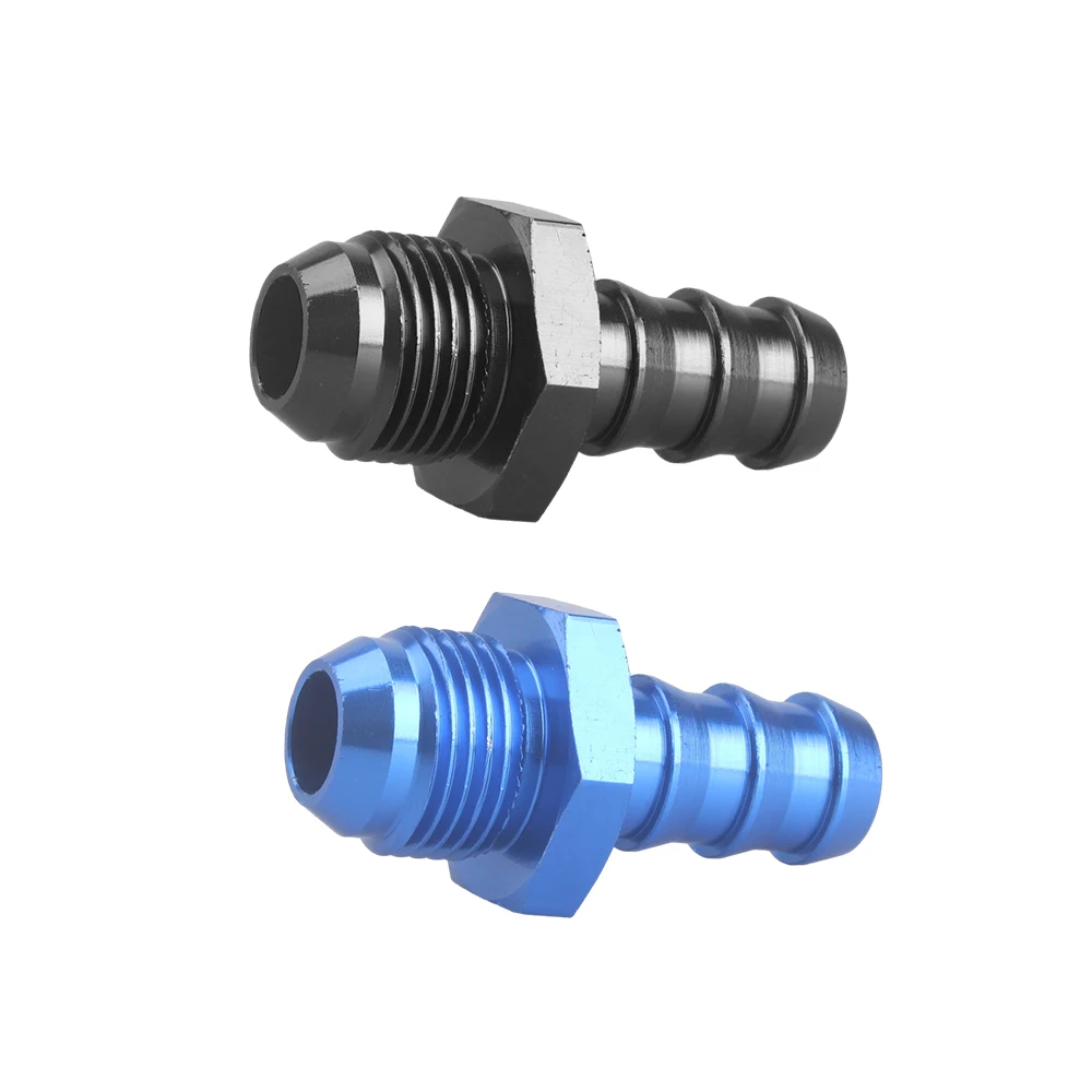 Adaptador recto AN6/AN8 a espiga para manguera de aluminio negro - imagen 4