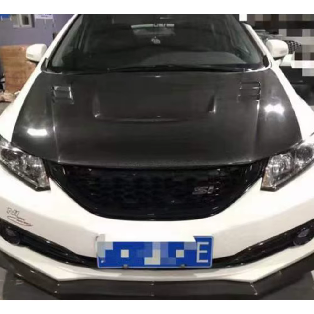 Capó ventilado fibra de carbono Honda Civic 2012