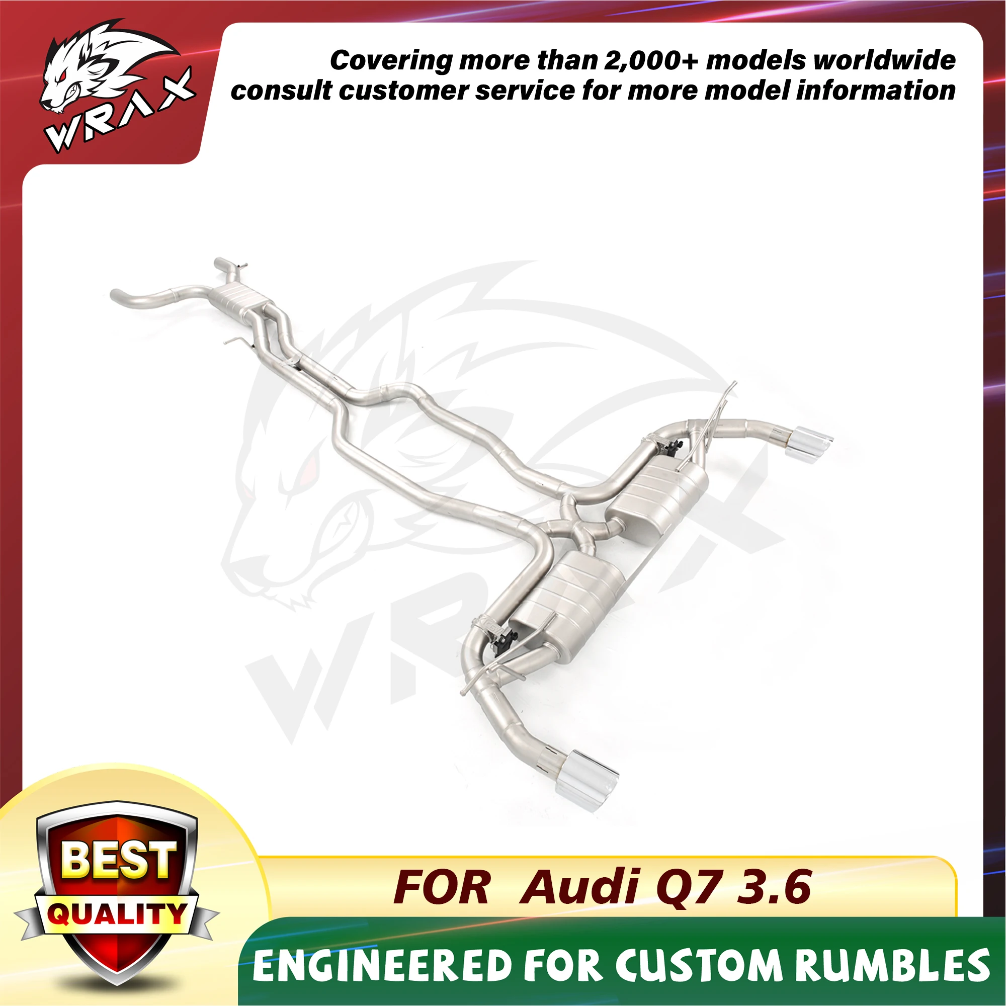 WRAX Escape eléctrico Audi Q7 3.0/3.6 2009-2015 Catback