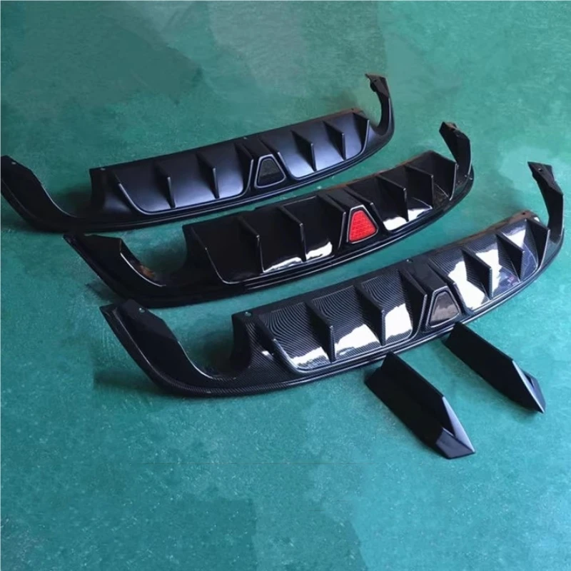 Labio trasero para Mazda6 ATENZA 2014-2023 nuevo estilo modificado negro mate brillo negro patrón de fibra de carbono alerón trasero