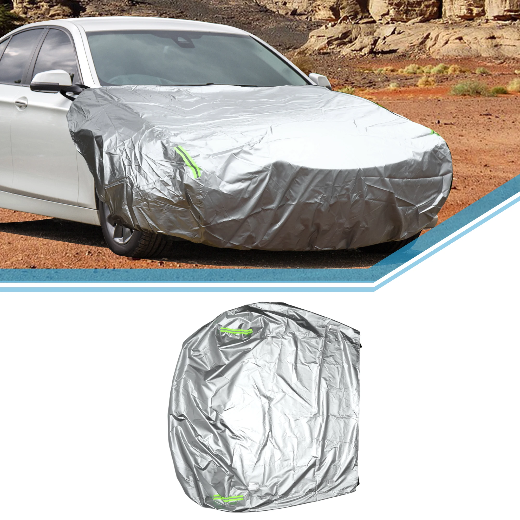 UXCELL Funda de capó impermeable para coche, 220 x 160 cm