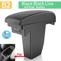 B2Black line leather