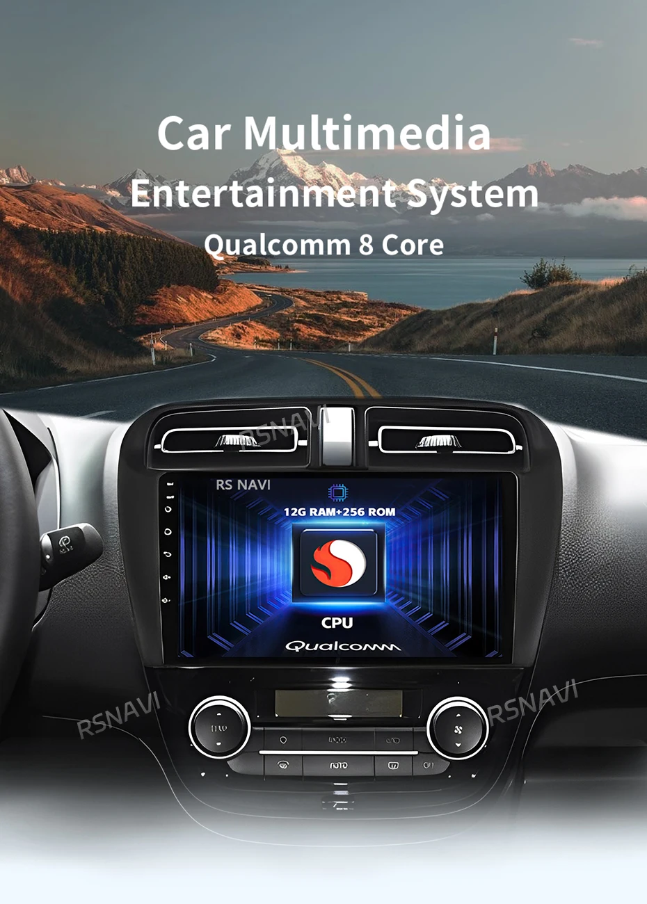 Pantalla multimedia para radio de coche RSNAVI