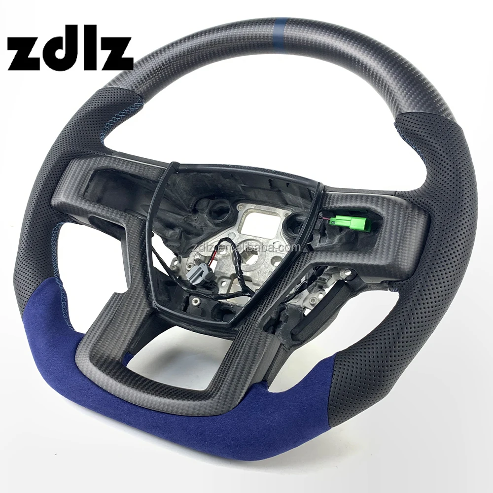 Para Ford Raptor F150 F250 2015 2016 2017 2018 2019 2020 volante de fibra de carbono mate personalizado - imagen 3