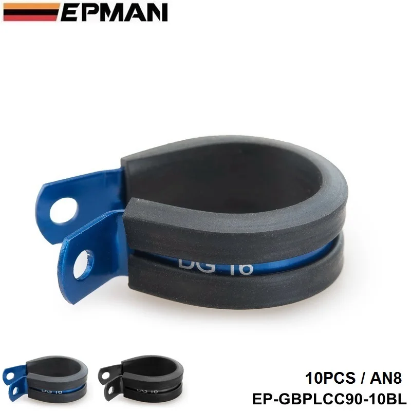 EPMAN EP-GBPLCC90-10 P Clip aluminio 15,9mm para manguera trenzada AN8