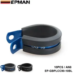 EPMAN EP-GBPLCC90-10 P Clip aluminio 15,9mm para manguera trenzada AN8