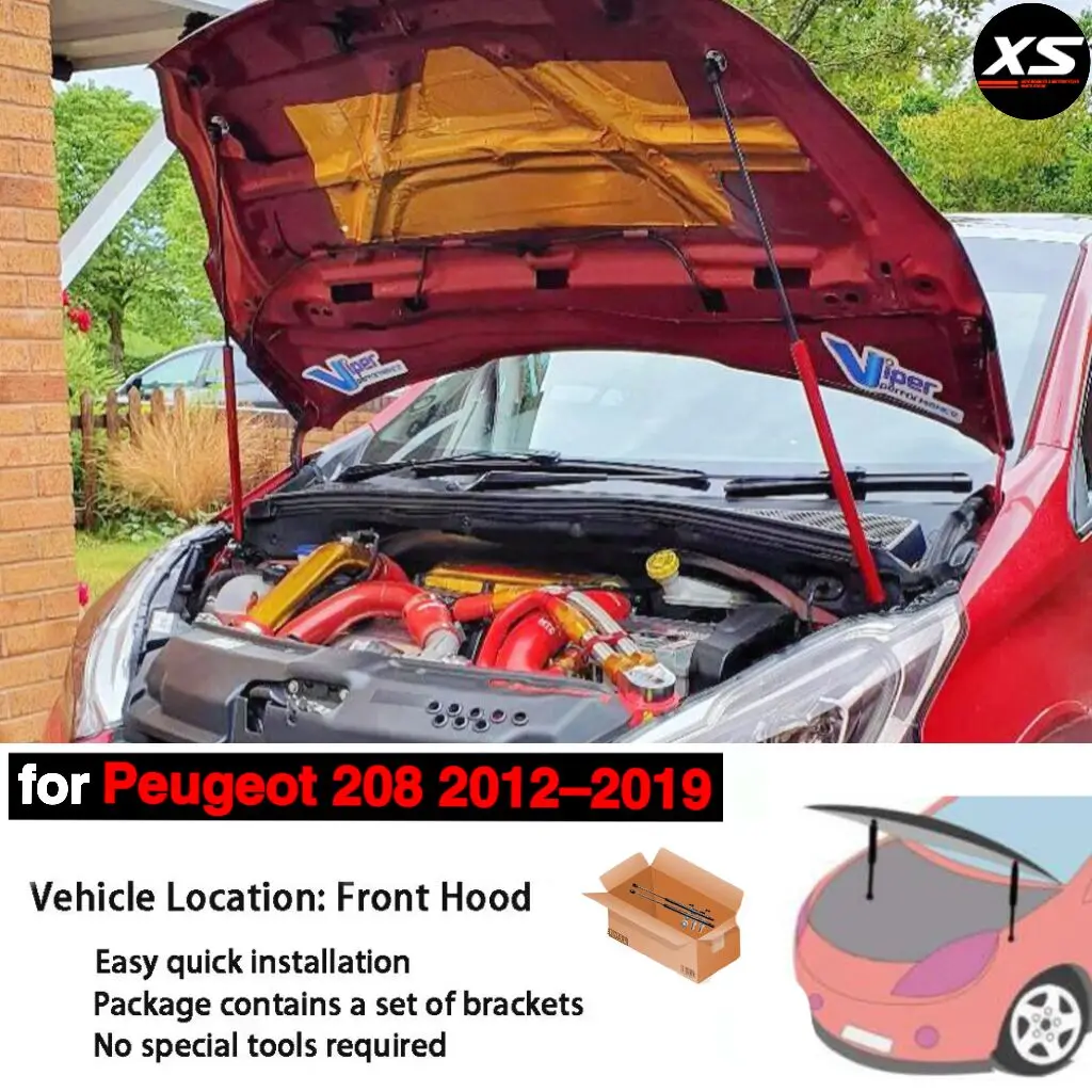 Amortiguadores de gas para capó Peugeot 208 I (A9) 2012-2019
