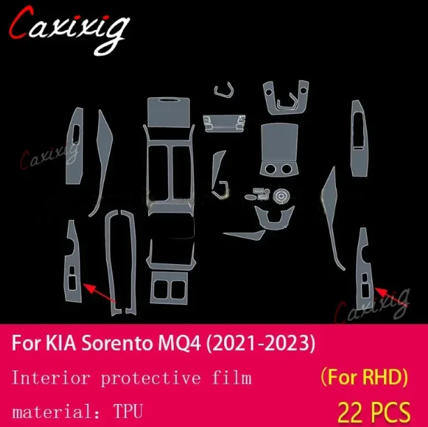 PPF antiarañazos para consola Kia Sorento MQ4 - imagen 5