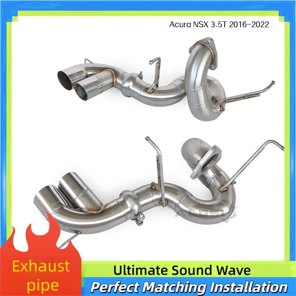 Escape deportivo silenciador acero inoxidable - Acura NSX 3.5T 2016-2022