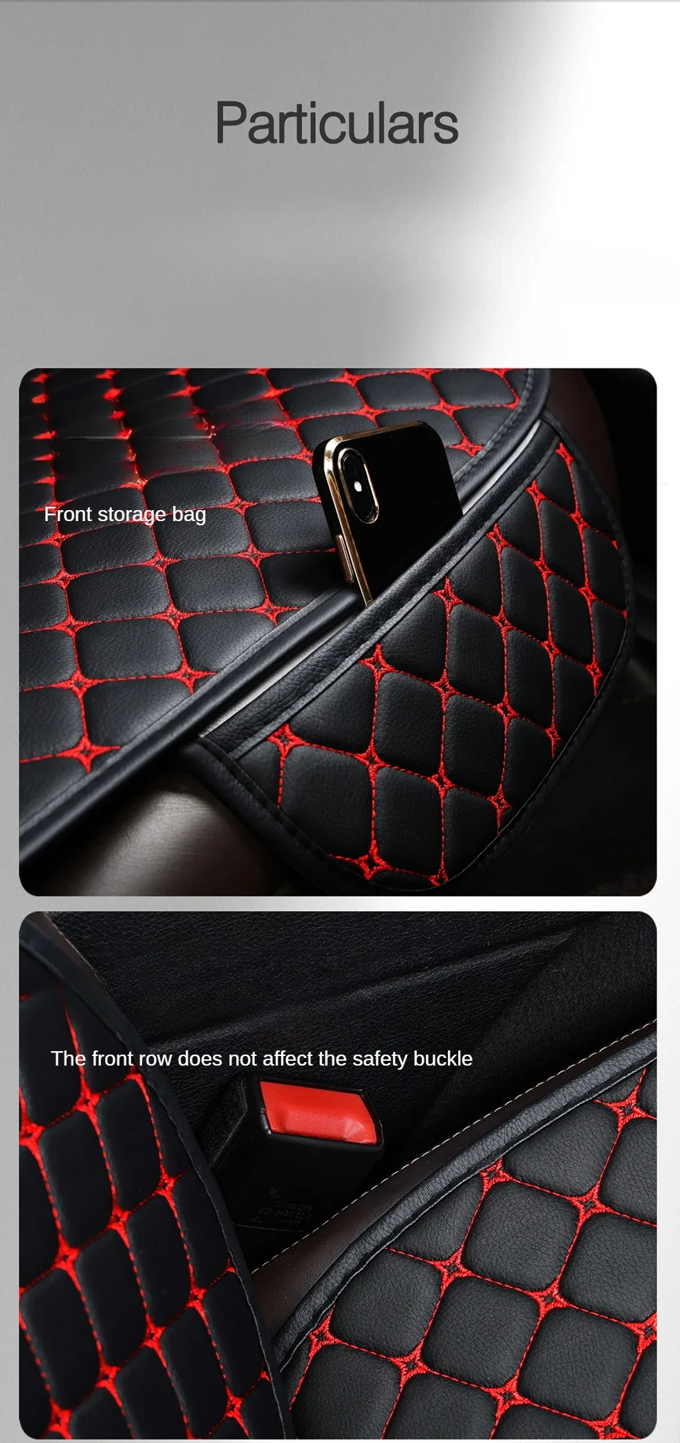 Funda en combinación blanco y negro