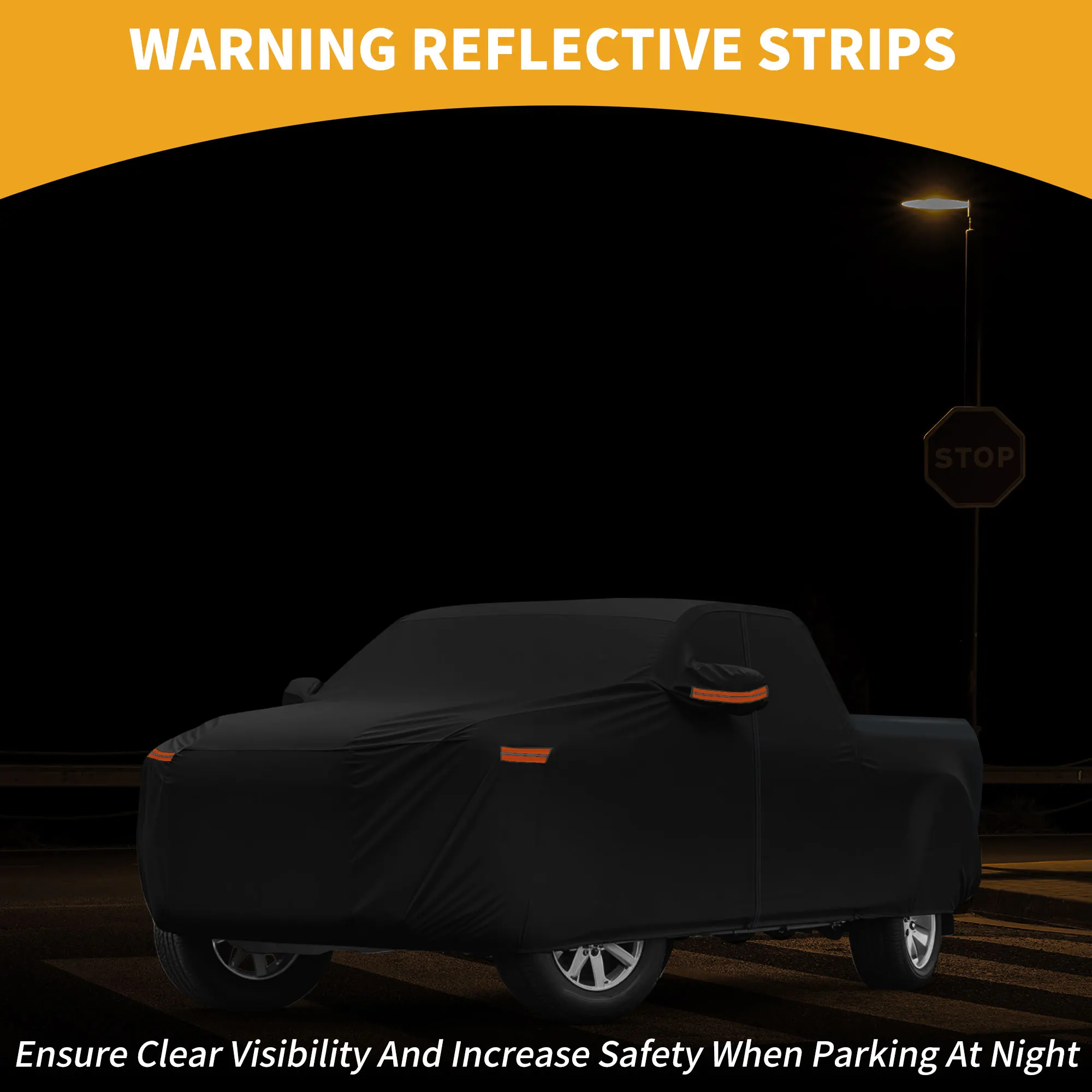 UXCELL Funda exterior impermeable coche con reflectantes – GMC Sierra - imagen 3