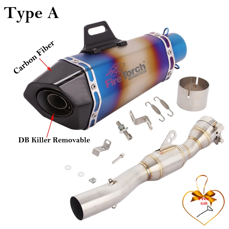 Escape slip-on fibra de carbono CFmoto CF675SR con DB Killer - imagen 3