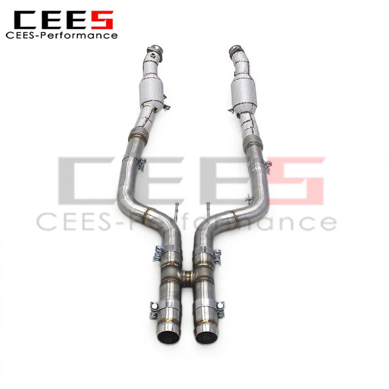 CEES Sport Bajante de escape Mercedes S500/S550 con protector térmico