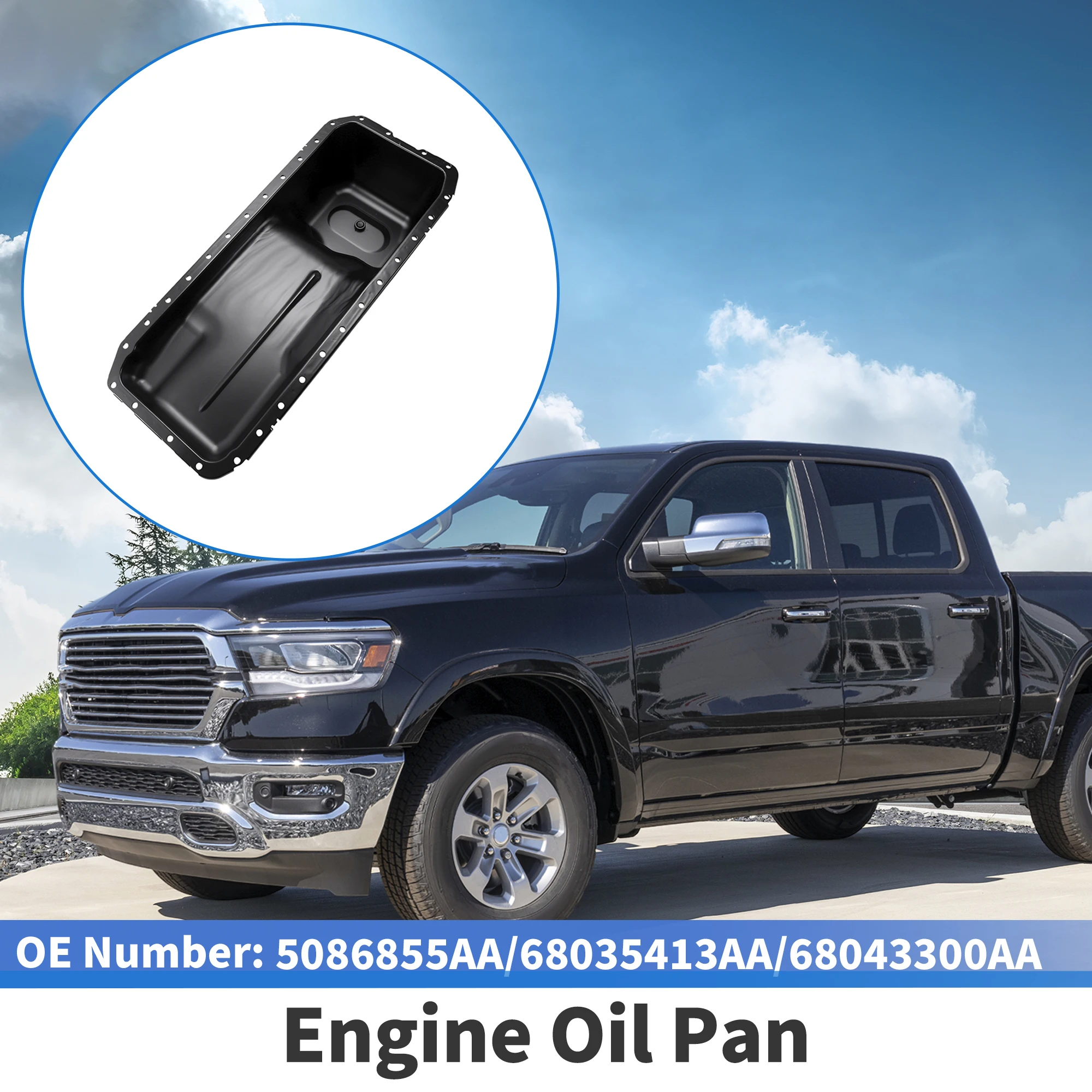 Cárter de aceite UXCELL 5086855AA para Dodge Ram 2500/3500/4500/5500