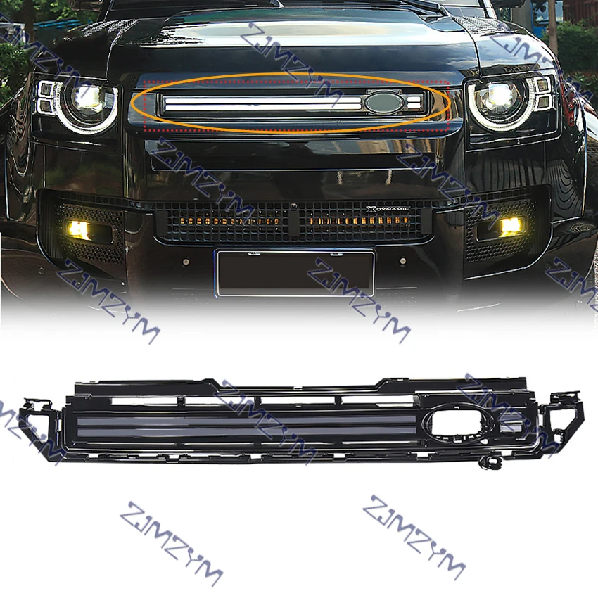 Rejilla de ventilación Land Rover Defender en acabado negro