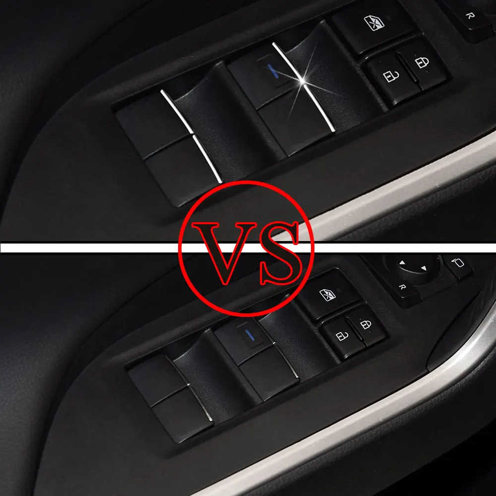 Cubierta ABS cromado botón elevador ventana Toyota CHR/C-HR2016-2023
