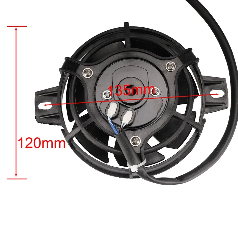 Ventilador eléctrico de refrigeración de 4 pulgadas para moto y quad - imagen 2