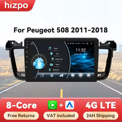 Radio Hizpo con CarPlay y Android Auto para Peugeot 508 (2011-2018)