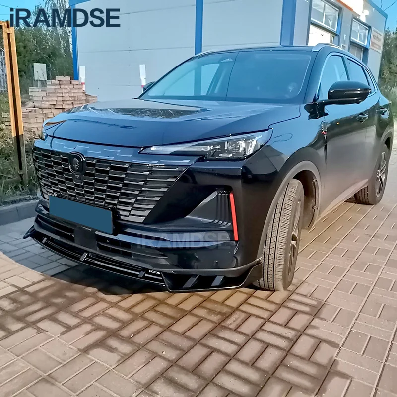 Difusor trasero para CHANGAN CS55 Plus Splitter UNI-S 2022 2023, alerón de parachoques delantero, faldas, Kit de cuerpo de labio, accesorios - imagen 2