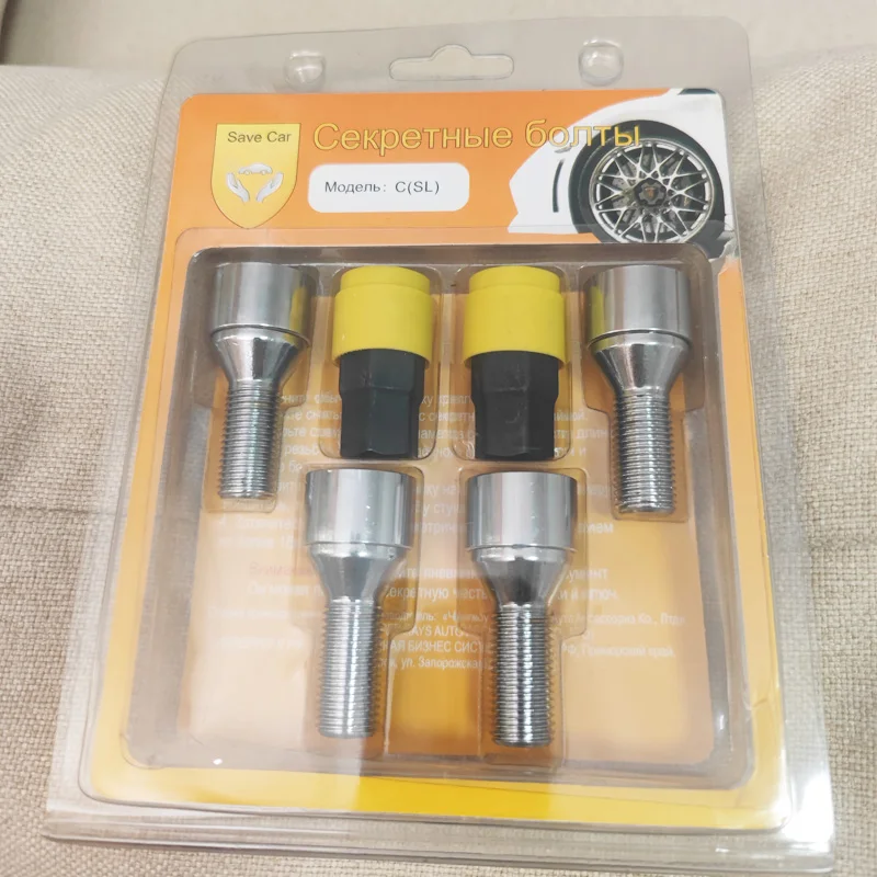 Kit tornillos antirrobo seguridad ruedas M12 M14 - juego acero - imagen 5