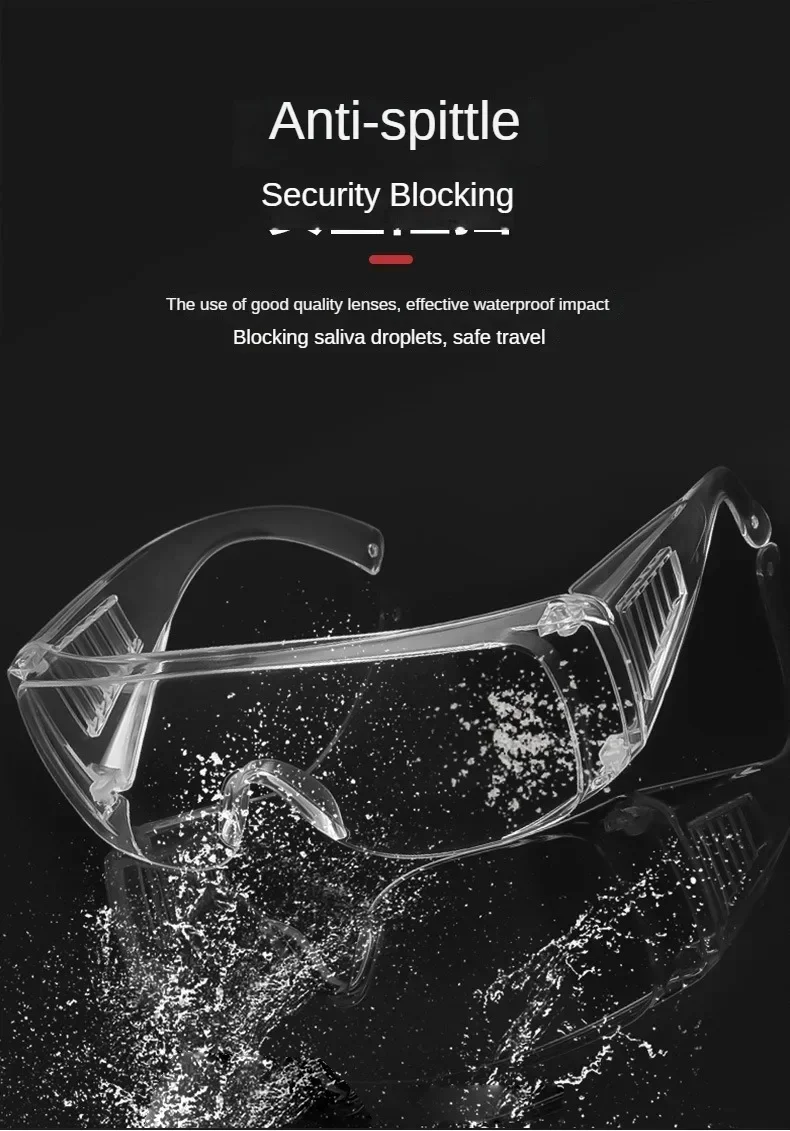 Detalle de las gafas de protección para uso diario