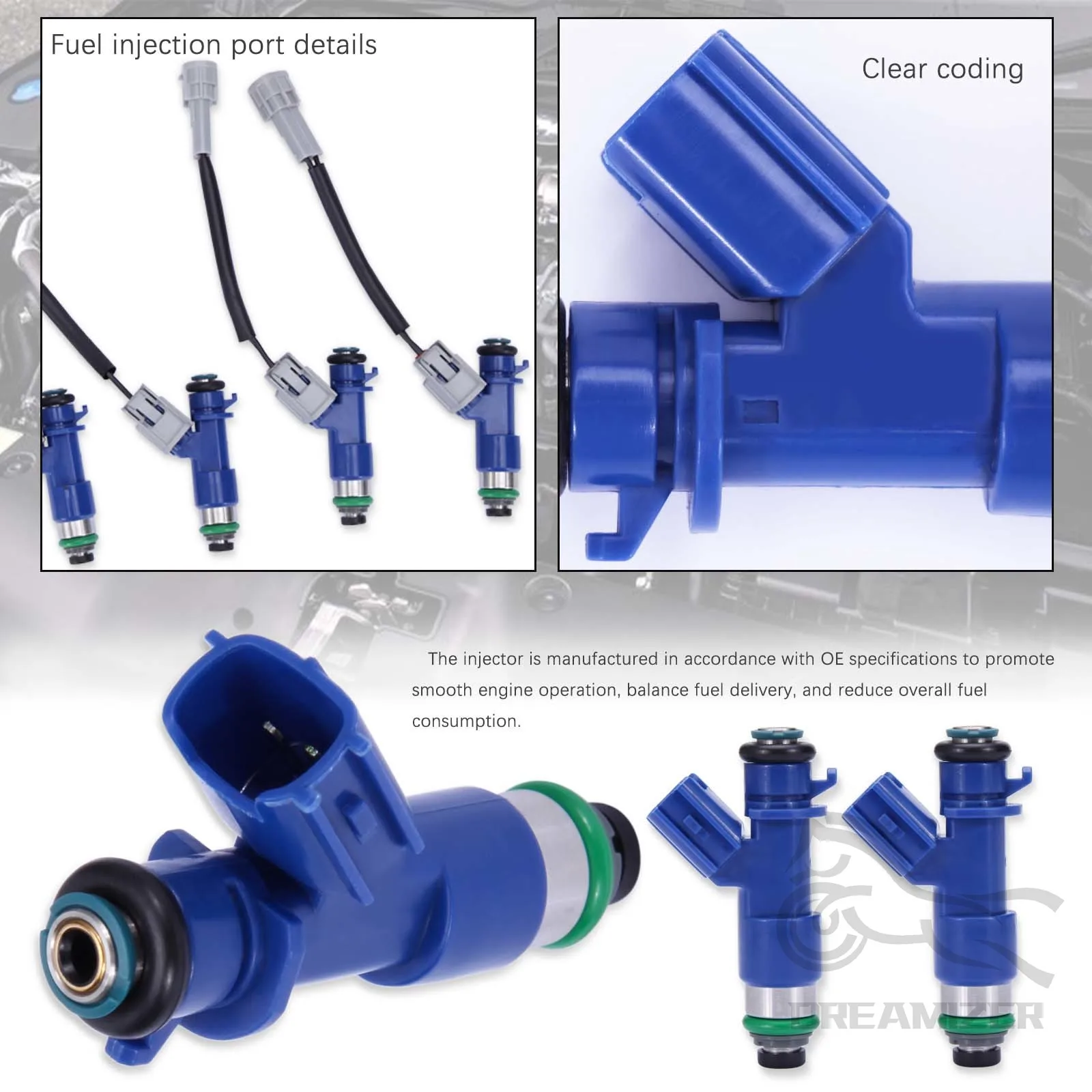 Inyectores de combustible 16450-RWC-A01 410cc – Honda Civic K20 K24 - imagen 3