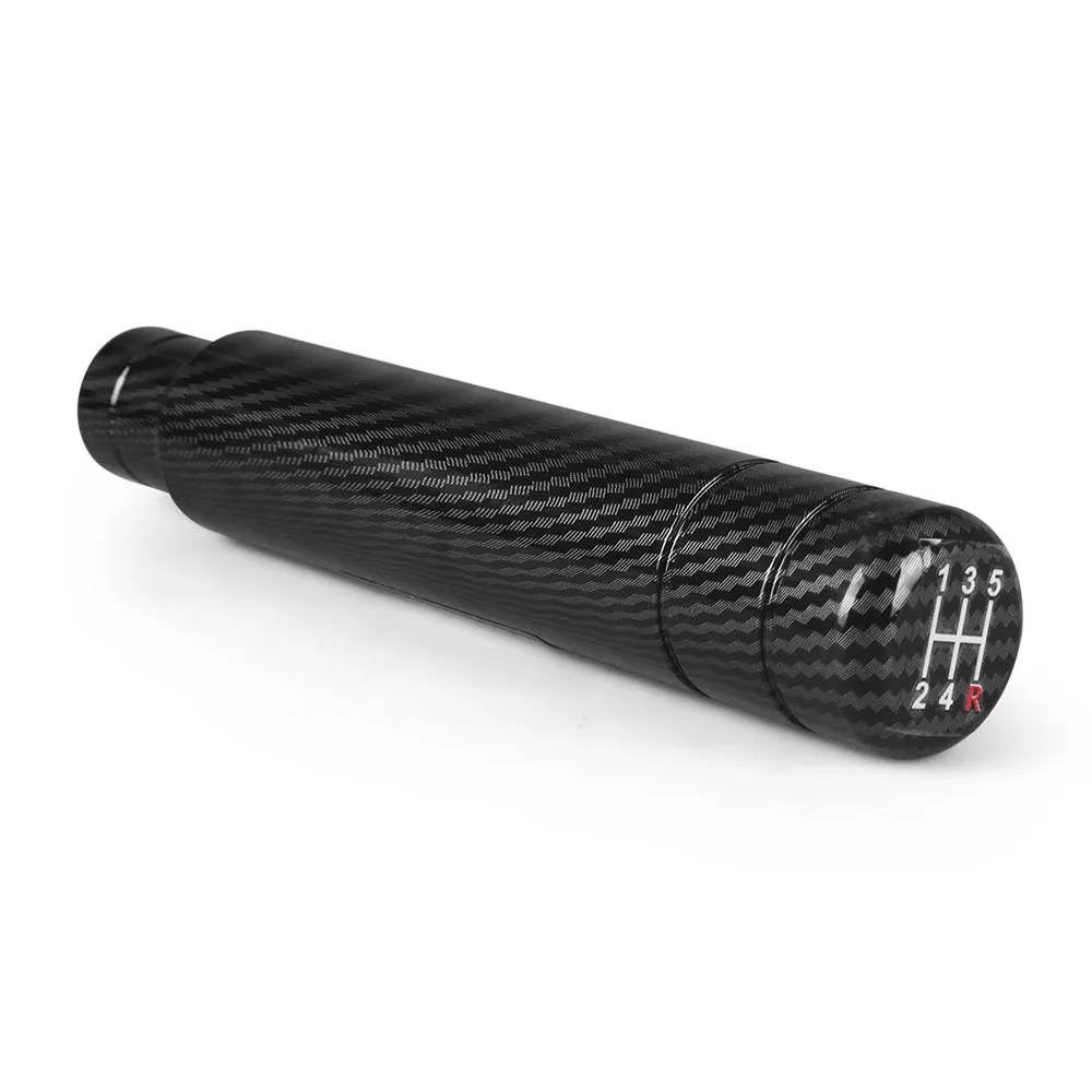 Pomo universal de cambio de aluminio efecto carbono, 5 velocidades - imagen 5
