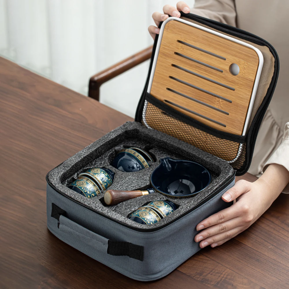 Tetera giratoria 360° con infusor de porcelana para té Gongfu - imagen 4
