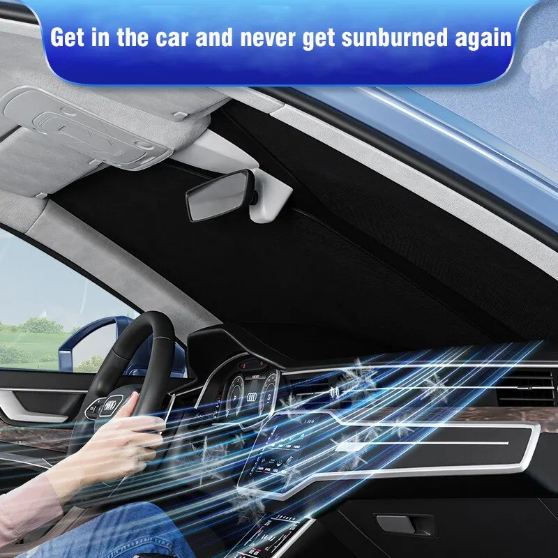 Parasol doble capa para parabrisas coche – protección UV - imagen 2