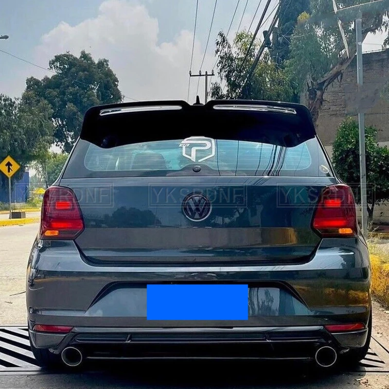 Alerón ABS negro VW Polo 6R 2011-2017 fibra carbono Deportivo - imagen 4