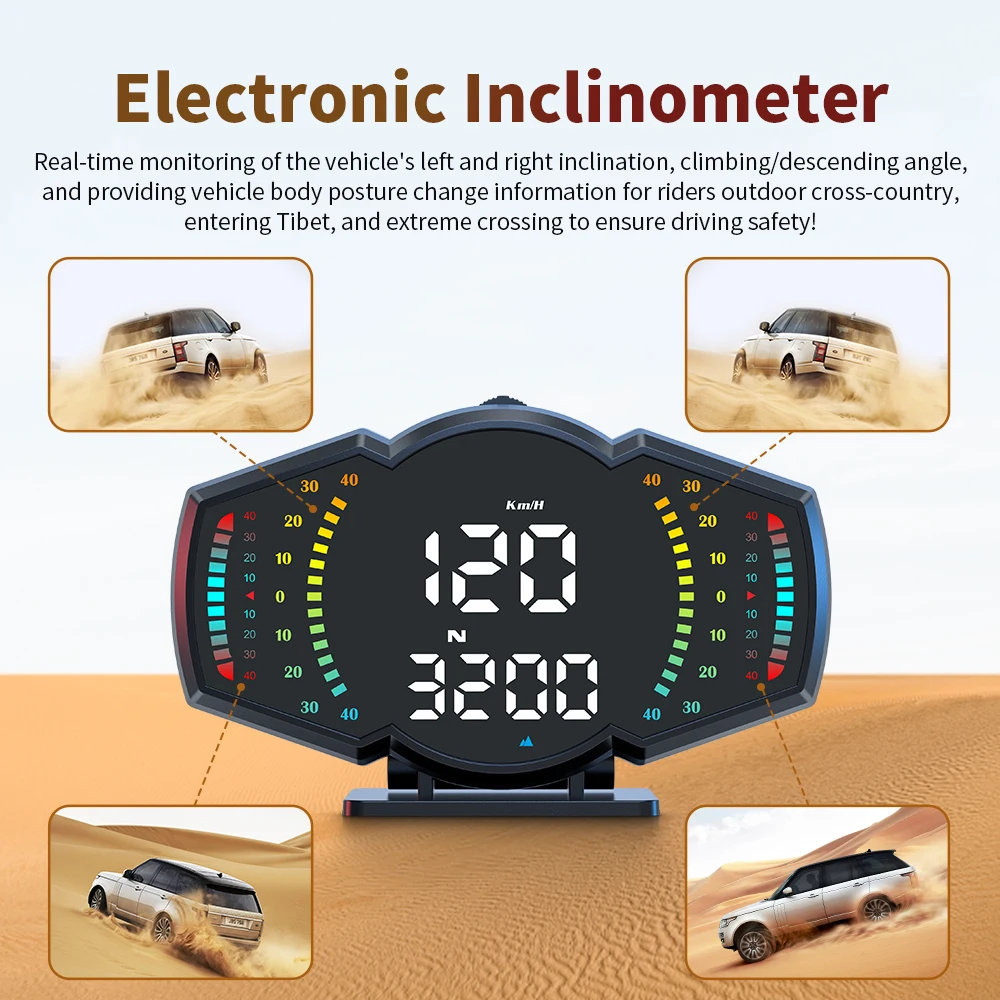 HUD G18 GPS – Velocímetro digital con alarma de velocidad y altitud - imagen 3