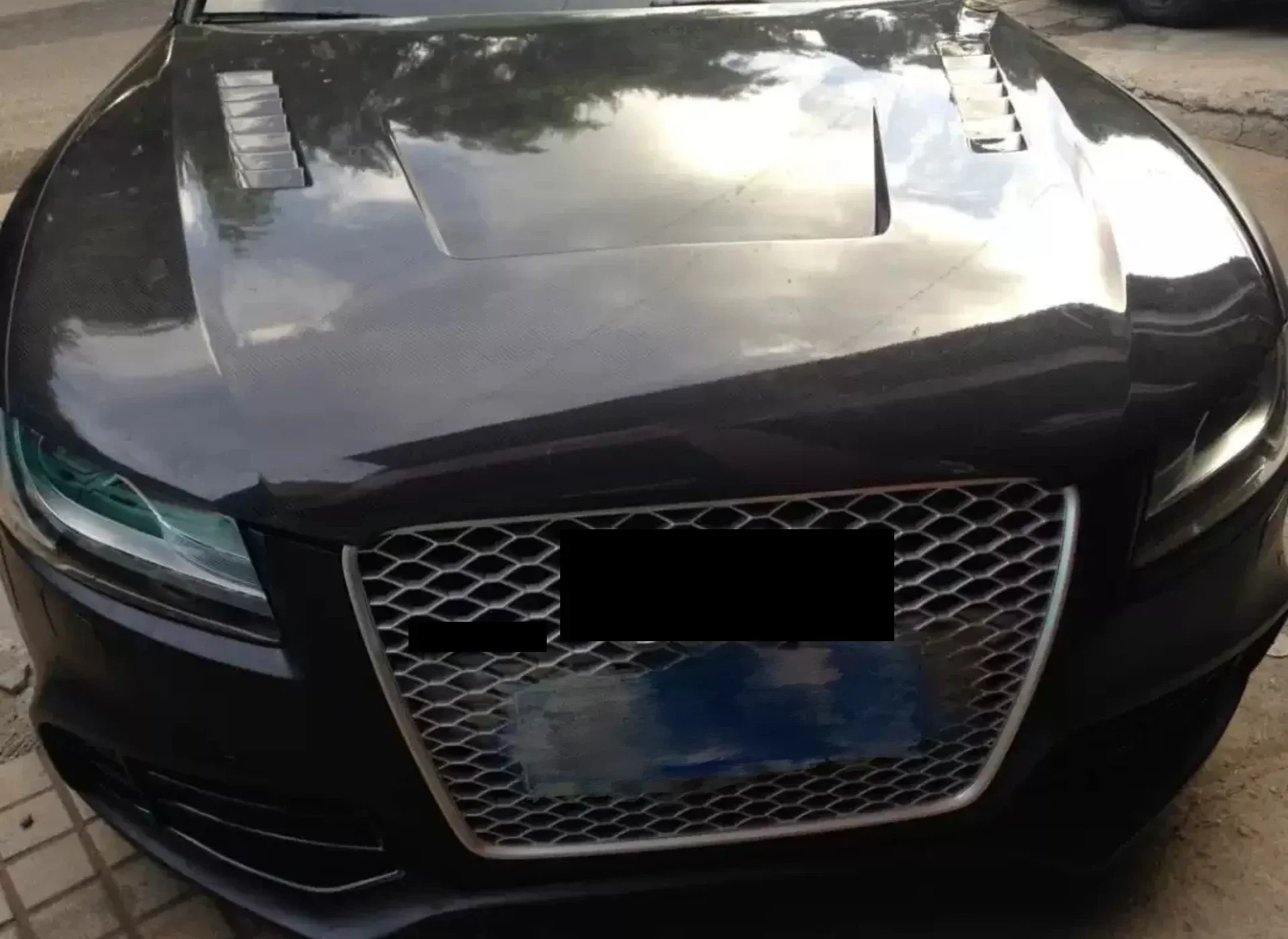 Capó fibra carbono Audi A5 2009-2011 estilo S5 - imagen 4