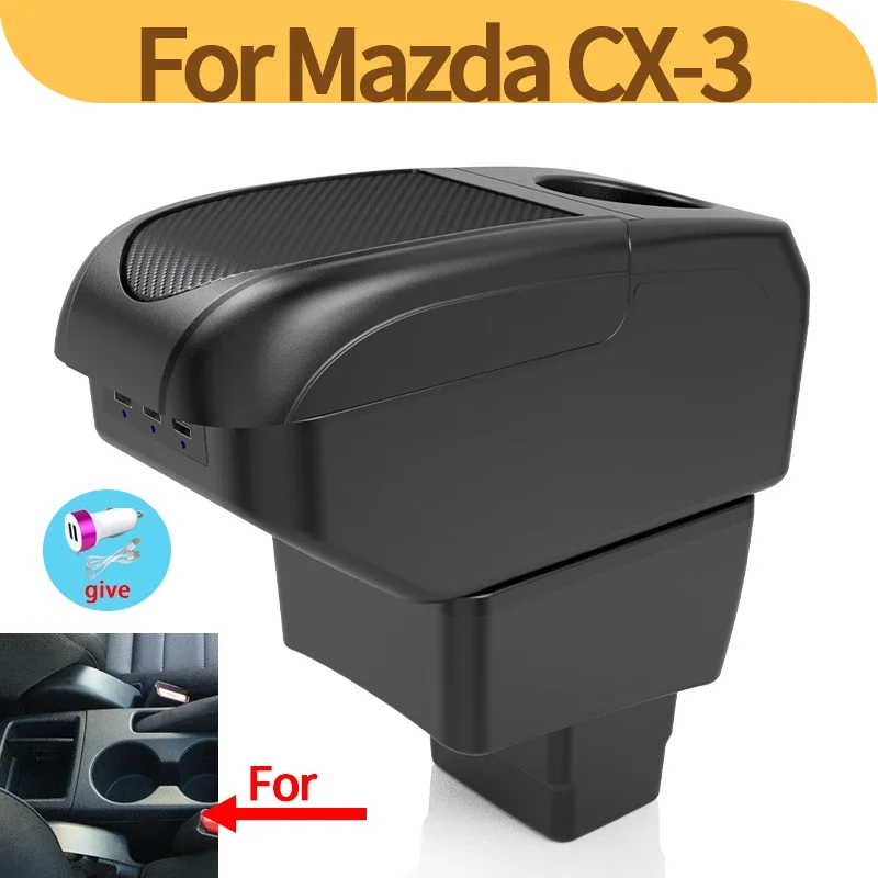 Reposabrazos Mazda CX-3 con consola central y caja portaobjetos