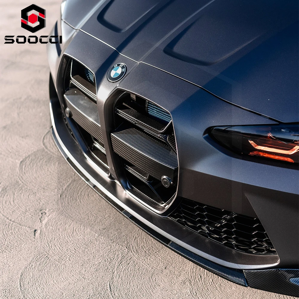 Labio delantero fibra de carbono BMW M3 M4 G80 G82 splitter - imagen 4