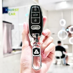 Funda protectora suave de TPU para llave de coche, bolsa con soporte para Fob para Audi A8 e-tron Q5 Q8 C8 D5 SQ8 A3 A4 B9 A6 A7 4K, accesorios