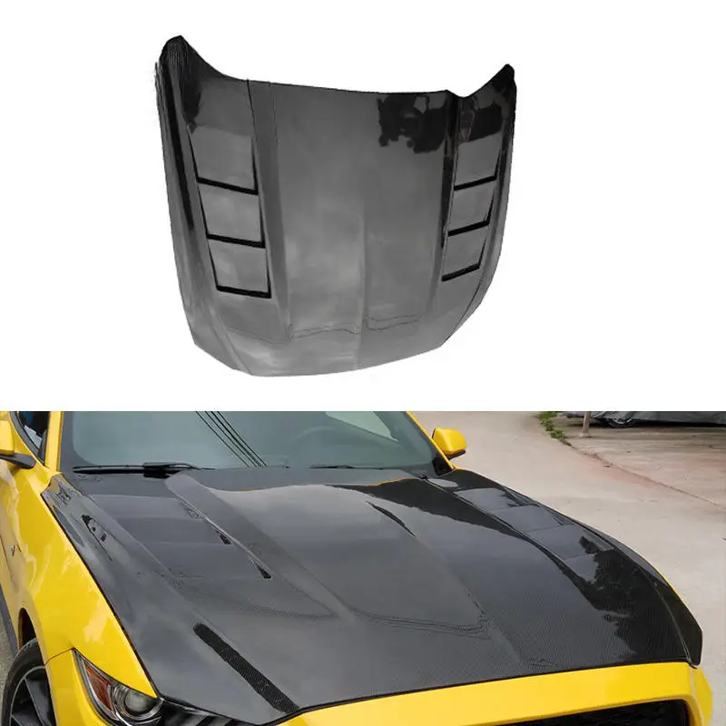 Capó ventilado en fibra de carbono para Ford Mustang 2015-2017 - imagen 4