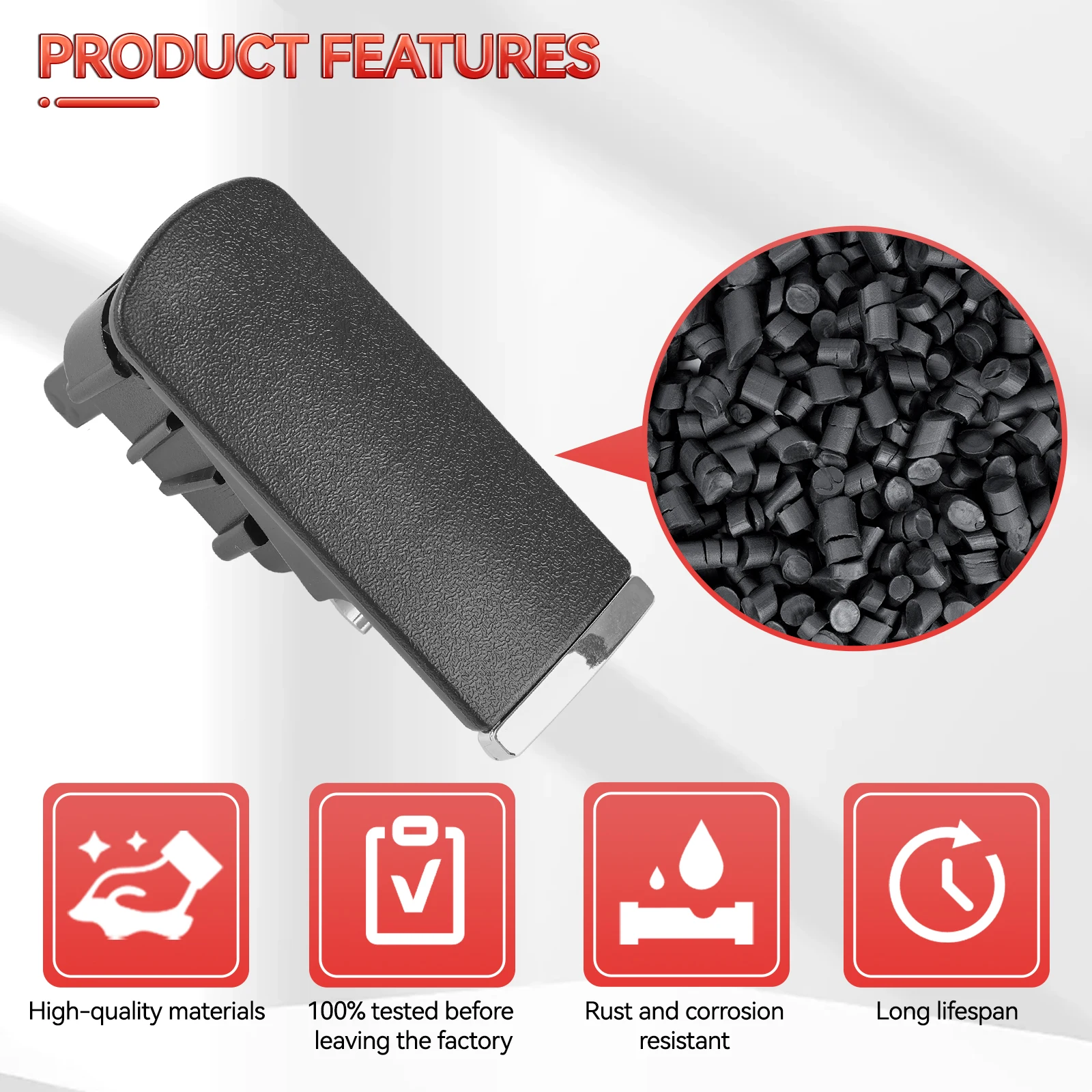 Extractor de caja de manija de tapa de bloqueo de guantera con volante a la izquierda sin orificio para Audi A4 8E B6 B7 2001-2007 8E1857131 accesorios de coche 8E1857131A - imagen 5