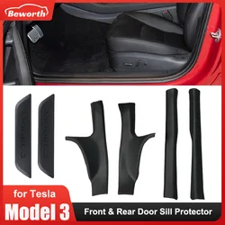 Protector de umbral de puerta TPE para Tesla Model 3 2022-2023